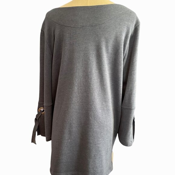 DKR Cottage Collection blue casual long sleeved shirt eyelet cuffs SOFT!!! - Picture 4 of 9